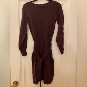Ann Taylor sweater dress - Burgandy- size xs. New in plastic and  with tags